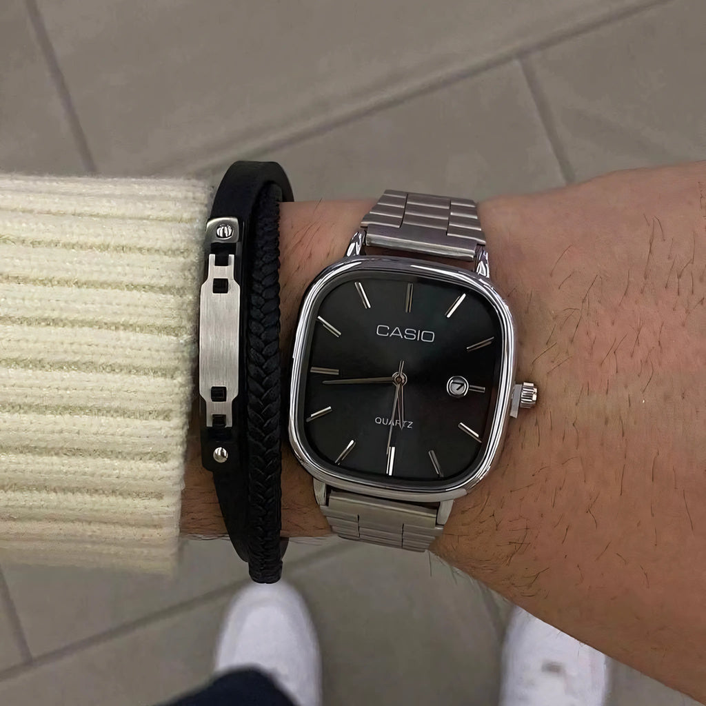 Relógio CASIO Luxurious - Resistente à água | Aço Inoxidável